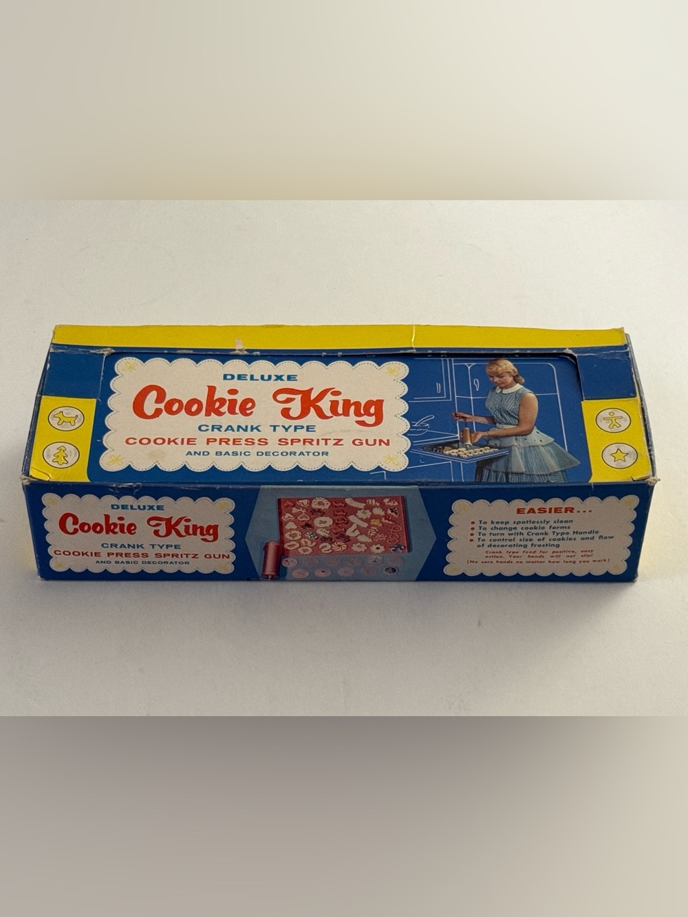 Vintage Deluxe Cookie King Crank Type Cookie Press